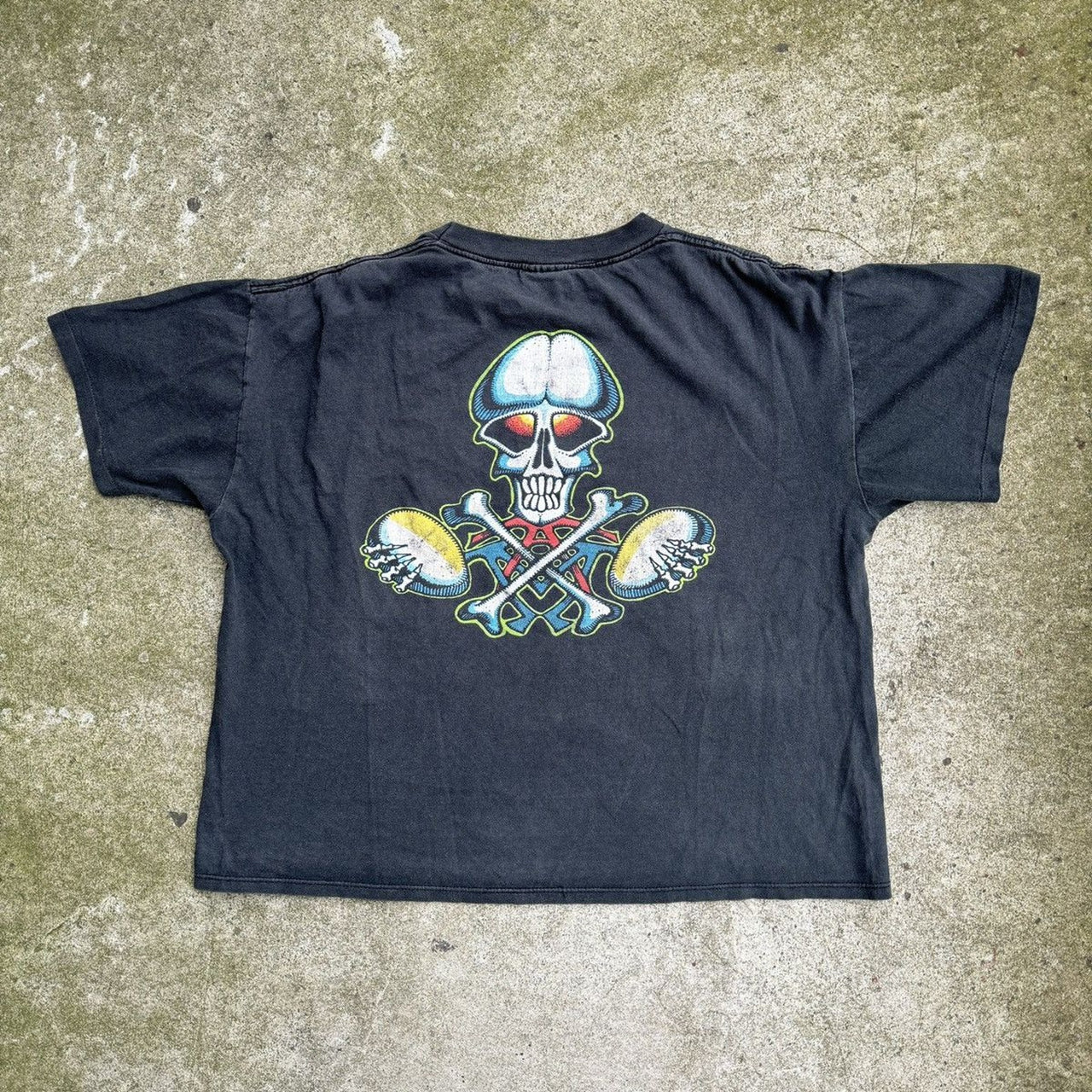 1990s GRATEFUL DEAD FADED SKULL TEE