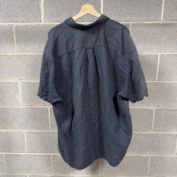 2000s Gap Faded Blue Cotton Linen Shirt