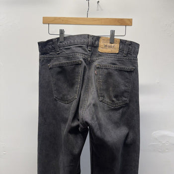 Vintage 1980s Levi’s 505 Made in USA Faded Black Yarn Dyed Jeans