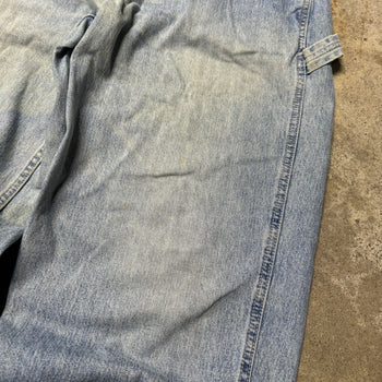 2000S FADED THRASHED BAGGY WIDE LEG DENIM WORK JEANS