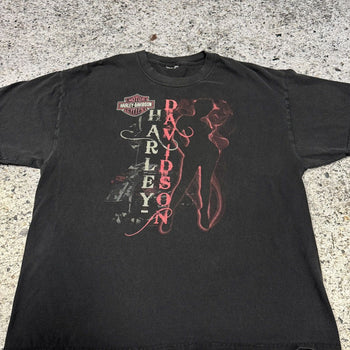 2000s Faded Harley Davidson Biker Girl Tee