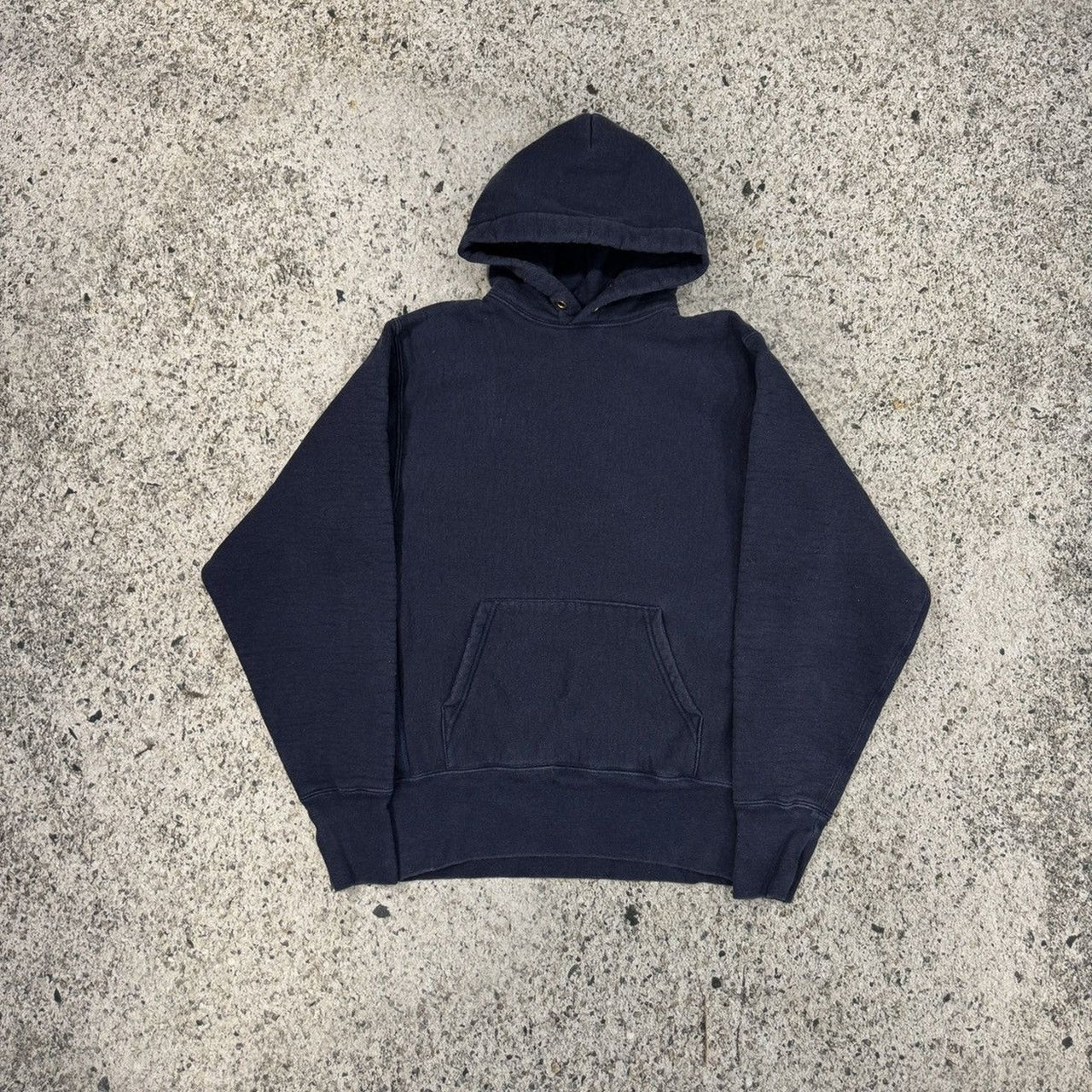 1990s Camber Heavyweight Faded Navy Blue Hoodie