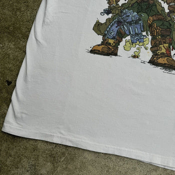 1990s KEITH GIFFEN TRENCHER GRAPHITTI COMICS ART TEE