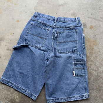 1990s BUGLE BOY BAGGY CARPENTER DENIM SKATER JEAN SHORTS JORTS