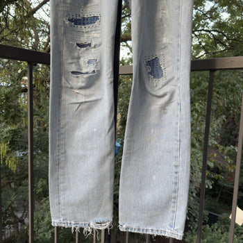 2000s Levi's 501xx Thrashed Faded Repaired Jeans