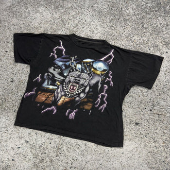 1990年代のアメリカ製USAサンダーフェードピットブルTシャツ