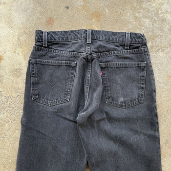 1990s Levi's 505 Faded Black Denim Jeans