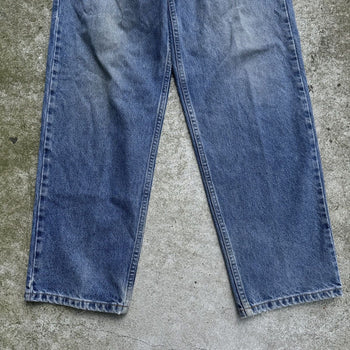 1990S Y2K TOMMY JEANS BAGGY FADED BLUE DENIM JEANS