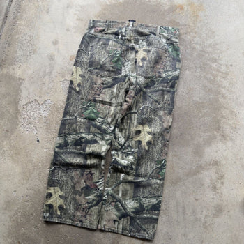 2000s MOSSY OAK BAGGY CAMO CANVAS PANTS 34