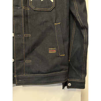 EVISU SEAGULL PRINT SELVEDGE DENIM TRUCKER JACKET TYPE 1