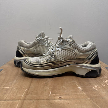 Chanel Fabricated & Laminated Silver White CC Runner
