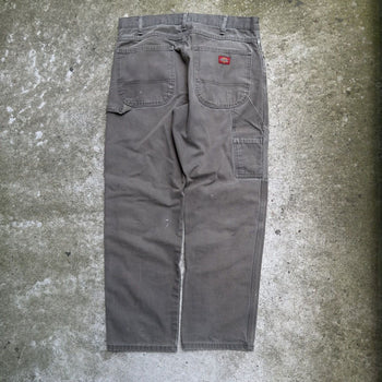 2000s DICKIES THRASHED REPAIRED FADED CANVAS WORK PANTS