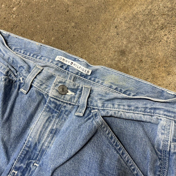 2000S TOMMY HILFIGER FADED BAGGY CARPENTER DENIM JEANS