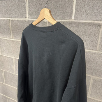 1990s Black Blank Crewneck Sweatshirt