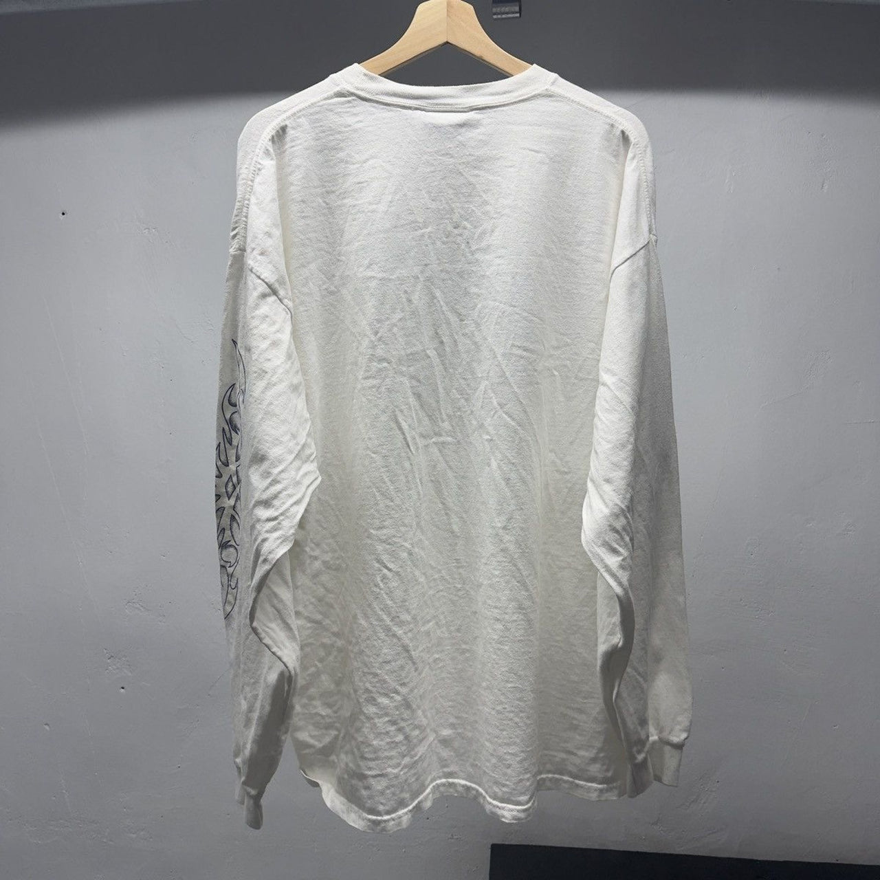 1990s Nassau Bahamas Skull Flame Longsleeve Tee Faded