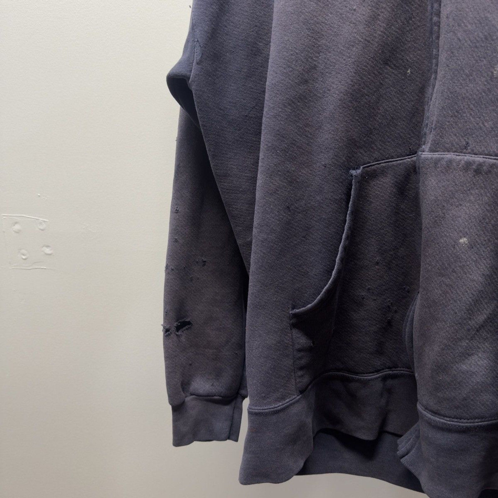 Vintage 1990s Made in USA Faded Distressed Zip Up Hoodie