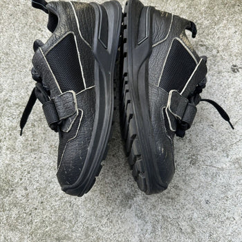 PRADA MECHANO LEATHER TRAINER SNEAKERS