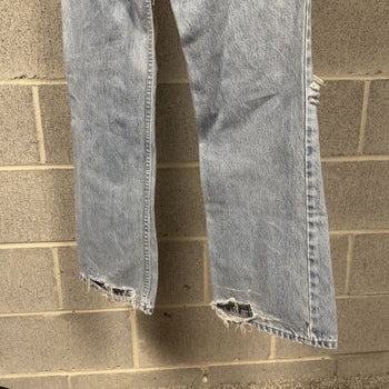 1990s Levi’s Thrashed Faded Distressed Flare Jeans