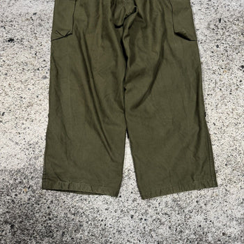 Pantalones cargo de lona de peso pesado del ejército holandés de los años 90