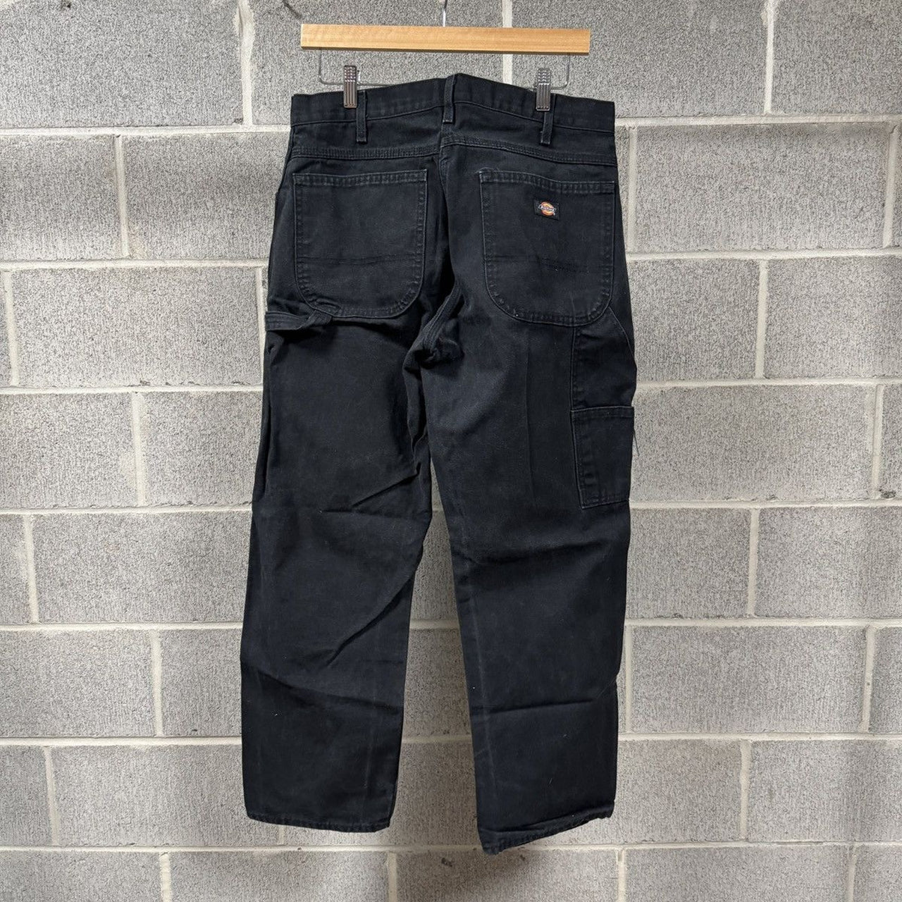 1990s Dickies Black Canvas Carpenter Work Pants