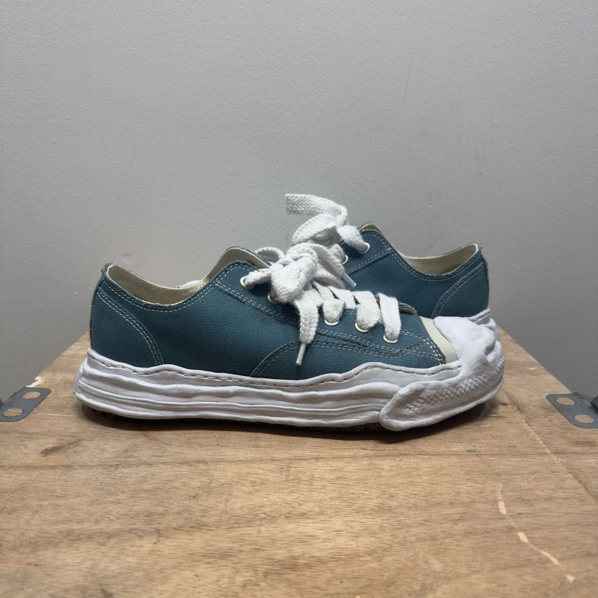 Maison Mihara Yasuhiro Peterson OG Sole Canvas Low Blue