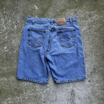 1990s LEVI'S 550 ORANGE TAB DENIM JEAN SHORTS JORTS