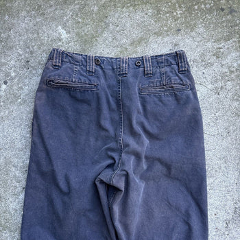 BLUE BLUE SEILIN WE NEVER CHANGE FADED CANVAS WORK PANTS