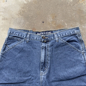 2000S Y2K NAUTICA BAGGY DENIM CARPENTER SKATER JEAN SHORTS