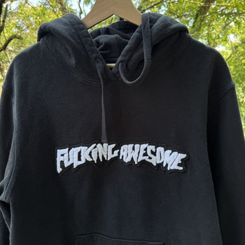 Fucking Awesome Black Embroidered Hoodie