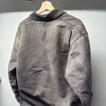 1990s Carhartt Faded Thrashed Distressed Chore Coat Jacket