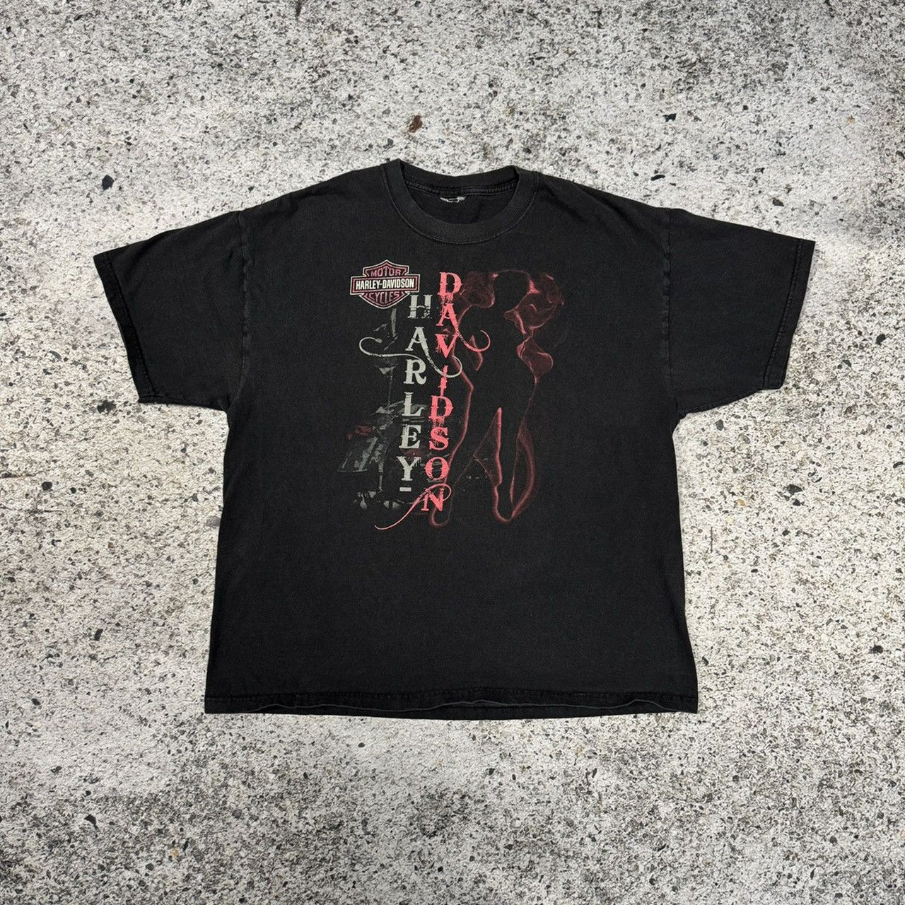 2000s Faded Harley Davidson Biker Girl Tee