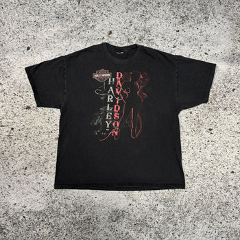 2000s Faded Harley Davidson Biker Girl Tee
