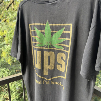 1990s Faded UPS United Pot Smokers Tee