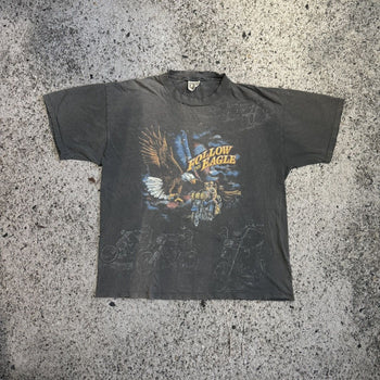 1990s Thrashed Faded Single Stitch Biker Tee