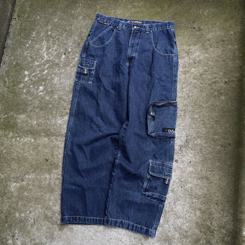 1990S/2000S Y2K PACO JEANS BAGGY DENIM CARGO SKATER JEANS