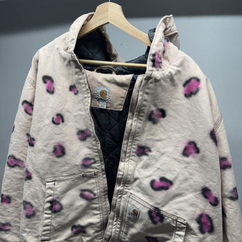Carhartt Custom Leopard Print Heavyweight Work Jacket