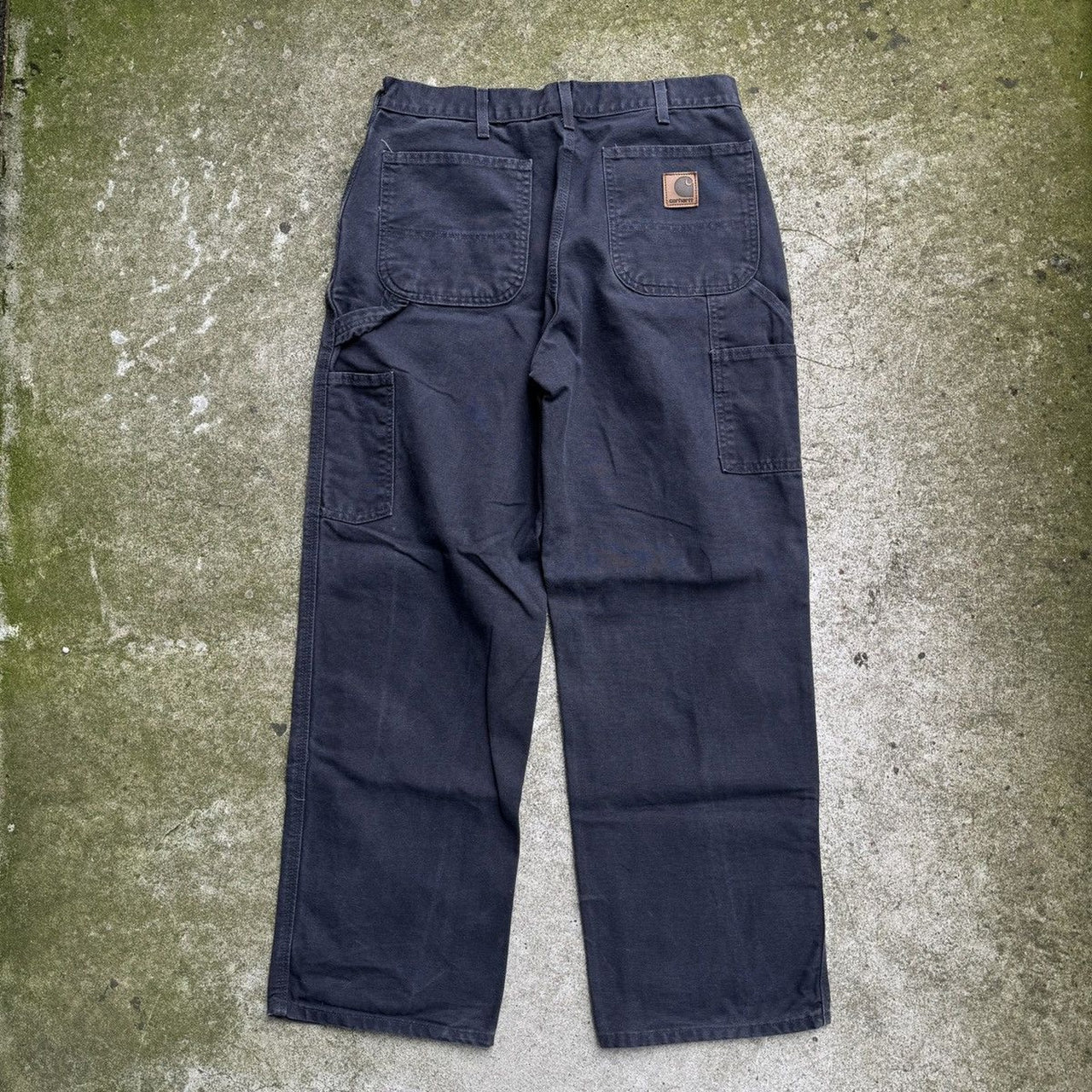 2000s CARHARTT CARPENTER FADED BAGGY CANVAS WORK PANTS 32