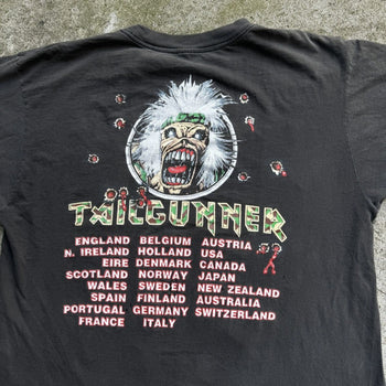 1980s IRON MAIDEN TAILGUNNER WORLD TOUR TEE