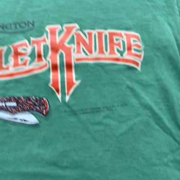 1990s REMINGTON BULLET KNIFE TEE GREEN