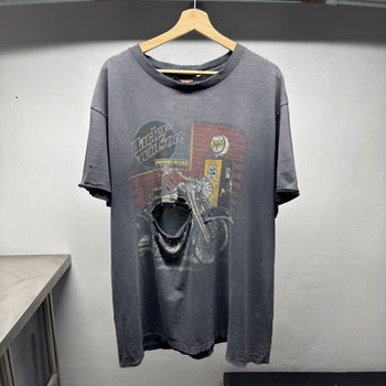 1990s Harley Davidson Thrashed Faded Distressed Tee