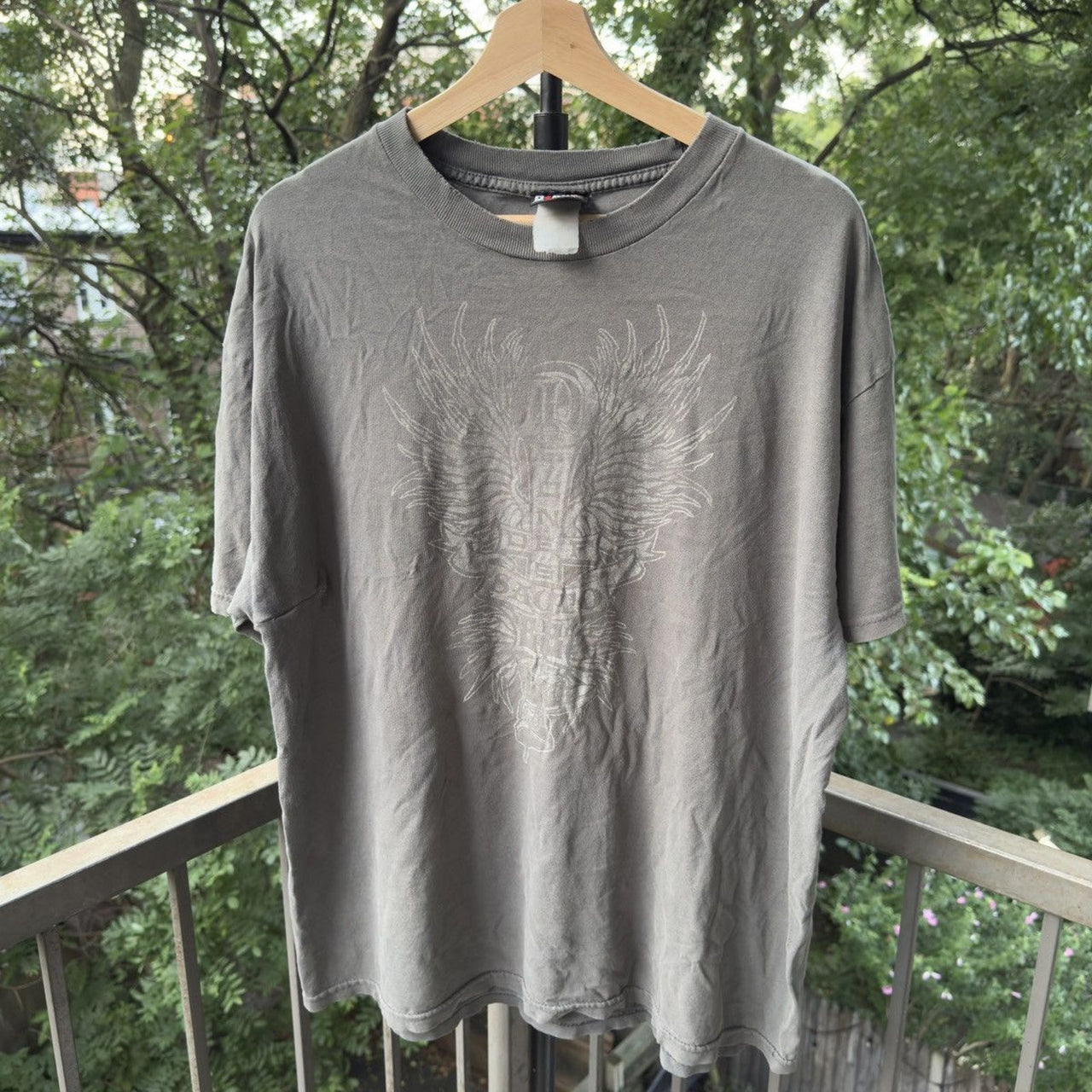 2000s Deftones Affliction Sacto Thrashed Faded Tee