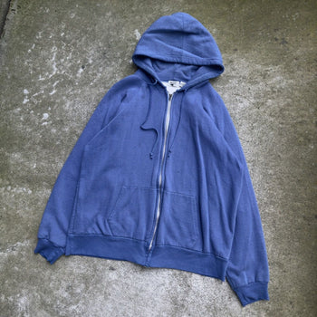 1980s MCGREGOR FADED THERMAL LINED ZIP UP HOODIE