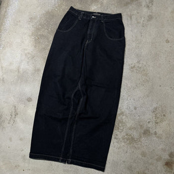 1990s ZONZ BAGGY BLACK SKATER DENIM JEANS