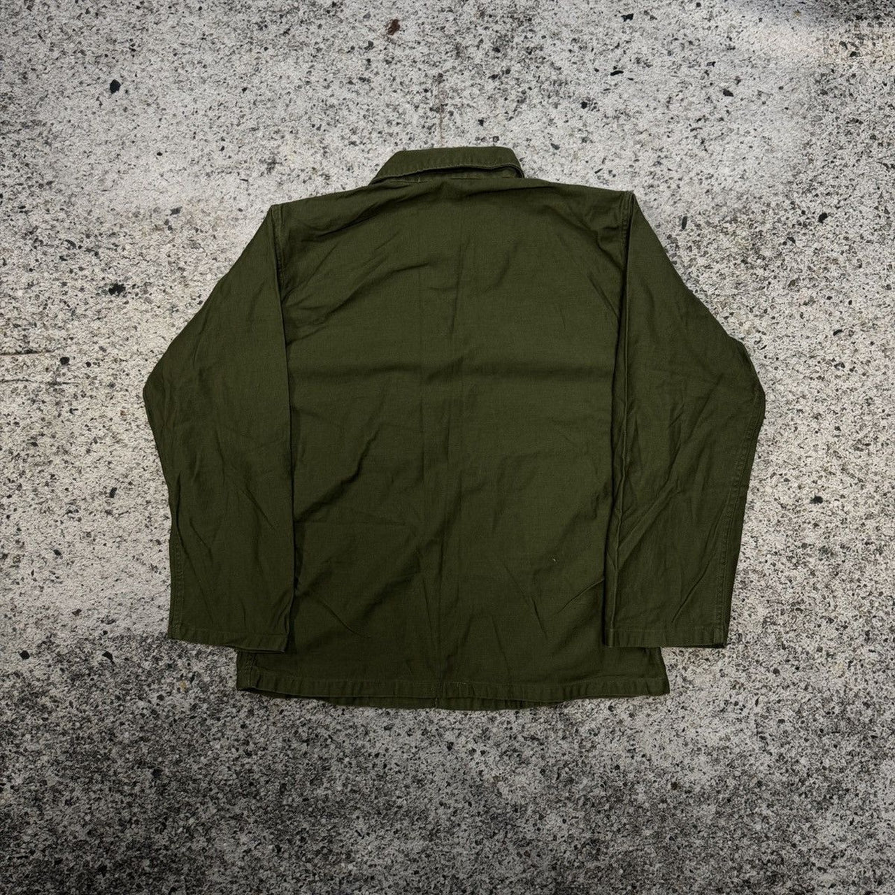 1960s Vietnam OG 107 Sateen Army Fatigue Shirt