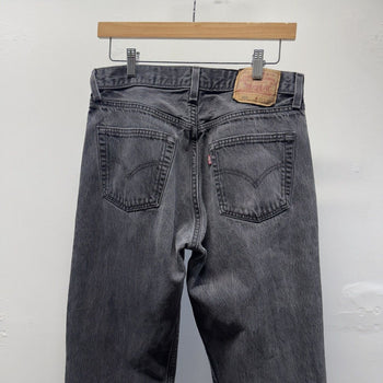 Vintage 1990s Levi’s 501 Made in USA Faded Black Jeans
