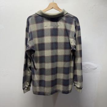 1990s Faded Brushed Plaid Shirt