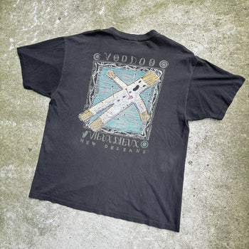 1990s THRASHED FADED VOODOO FIGURE TEE