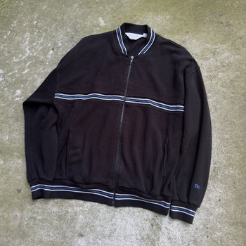 1990s DIOR MONSIEUR RAGLAN ZIP UP SWEATSHIRT BLACK