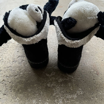 JEREMY SCOTT ADIDAS 2011 PANDA BEAR HIGH TOP SNEAKERS