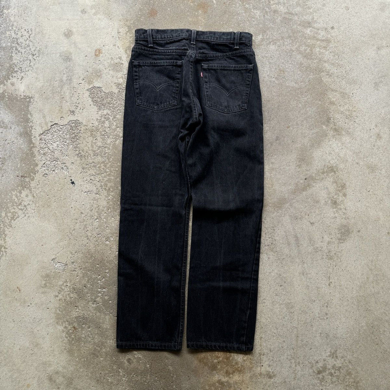 1990s LEVI'S 505 BLACK STRAIGHT DENIM JEANS